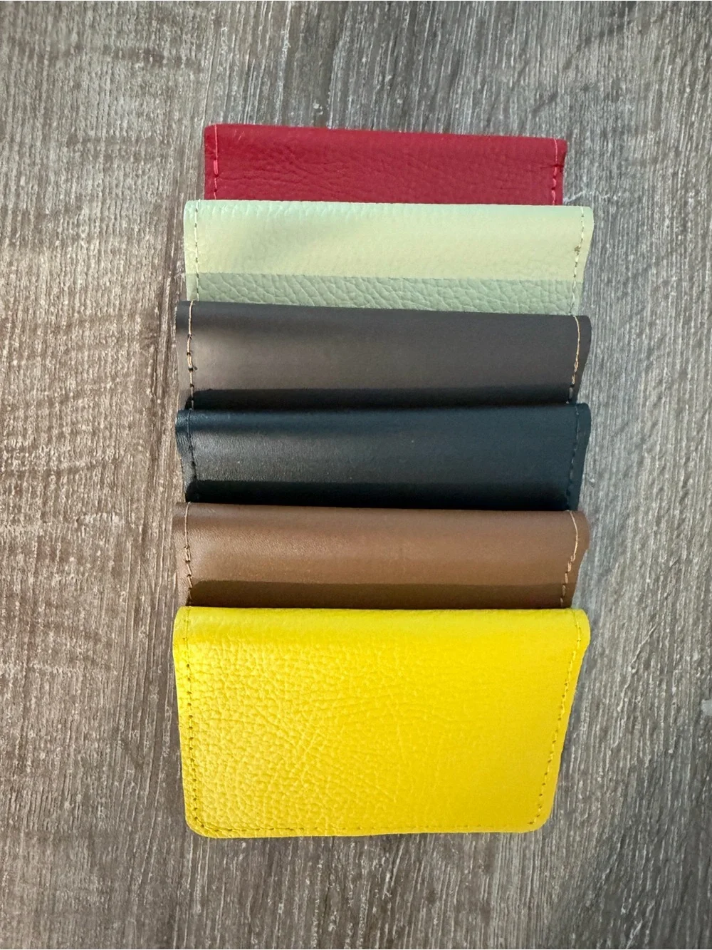 Men's Brown Leather Card Holder - Minimalist Wallet